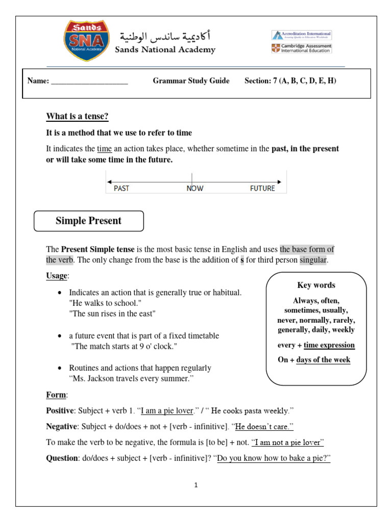 grade-7-study-guide-pdf-verb-grammatical-tense