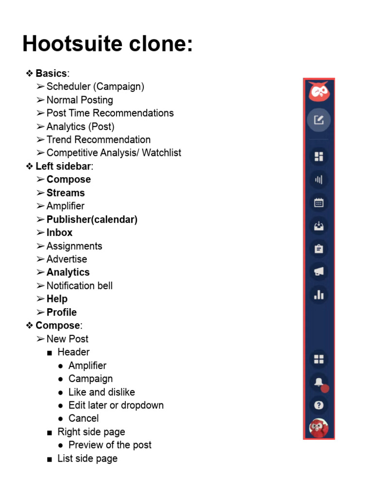 Hootsuite Clone | PDF