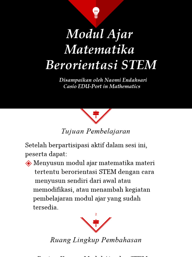 Modul Ajar Matematika Berbasis STEM | PDF | Karier & Perkembangan