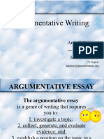 Argument Essay PowerPoint