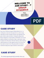 Case Study 7 - Group Dynamics