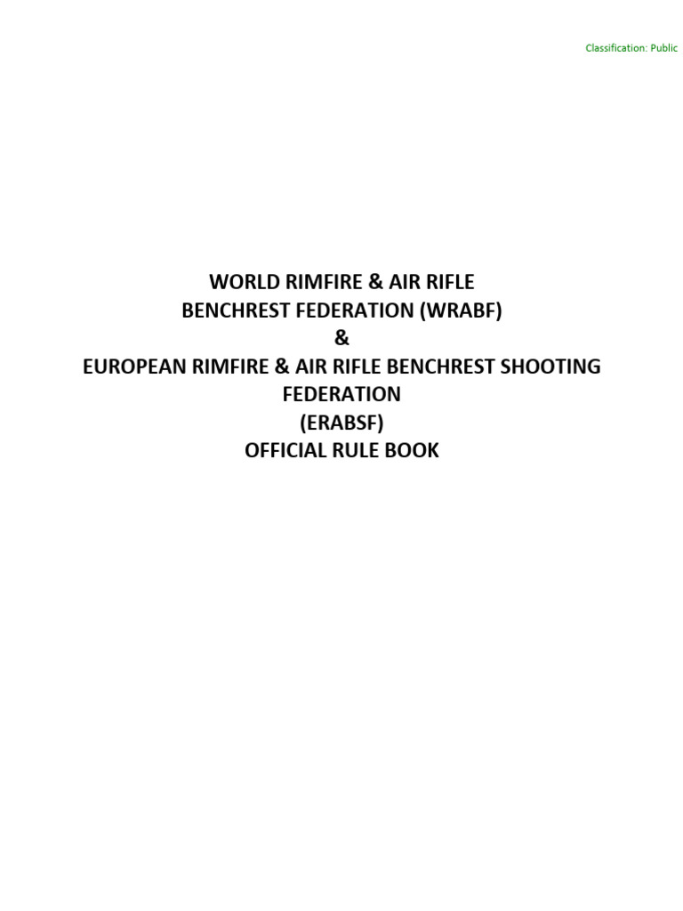WRABF Official Rules 2023-2027 | PDF | Business | Law