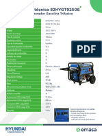 Generador inverter a gasolina manual 2750W 4,5 lt HYD2750I Hyundai