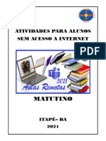 Capa Cadernetas - Matutino