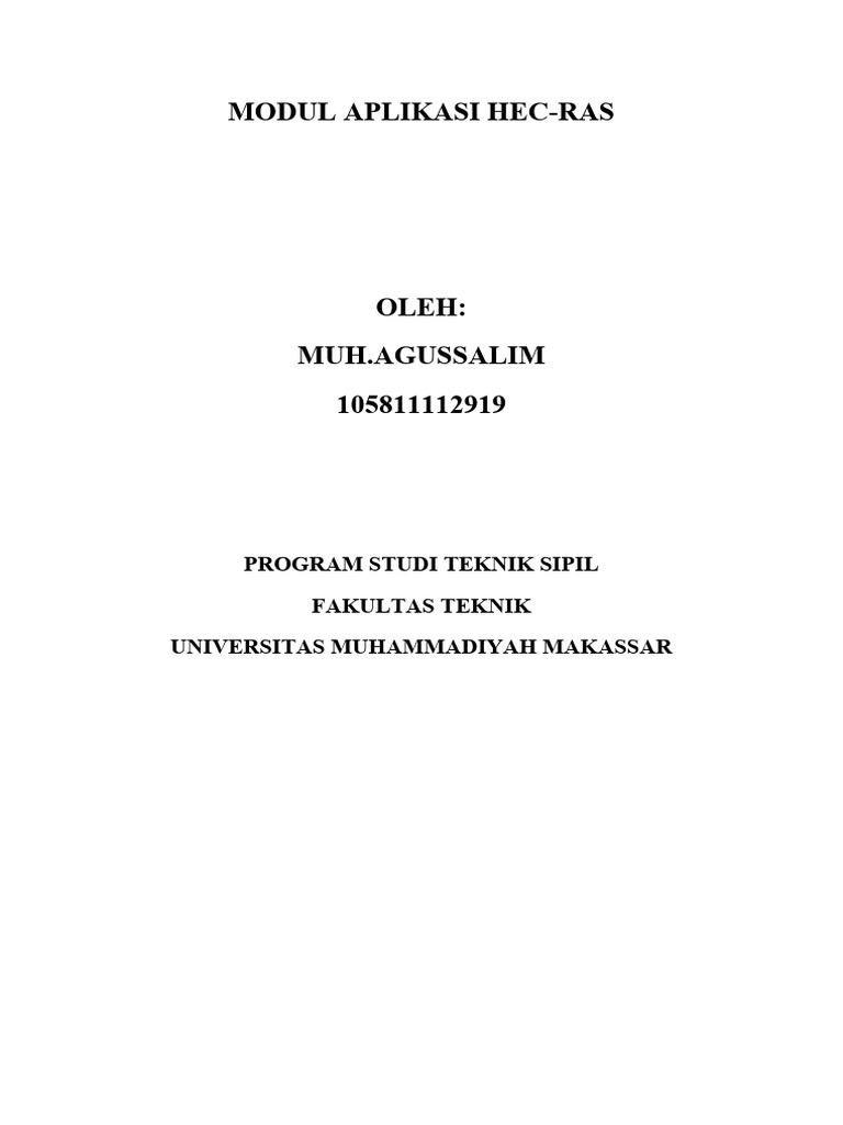 Modul Hec Ras Pdf
