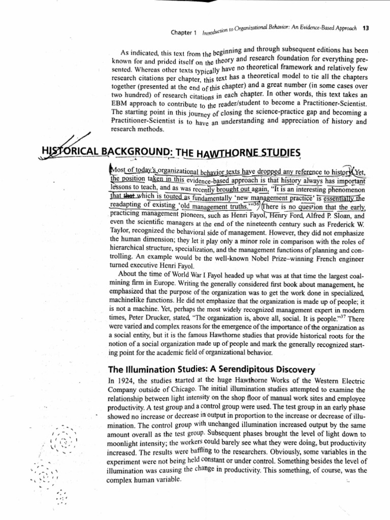 Hawthorne Studies PDF