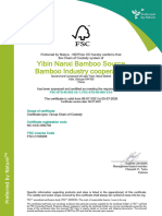 Yibin Nanxi FSC COC Certificate