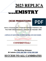 Kcse 2023 Chemistry Replica.