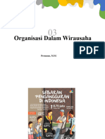 Organisasi Dalam Kewirausahan