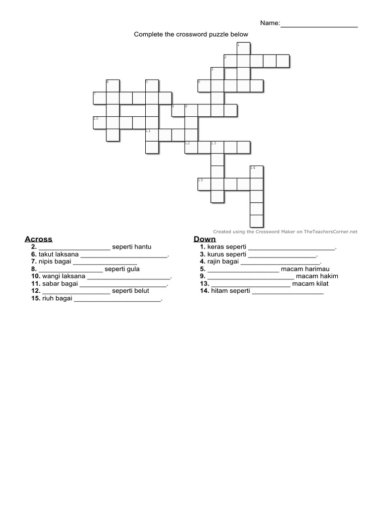 Crossword PDF