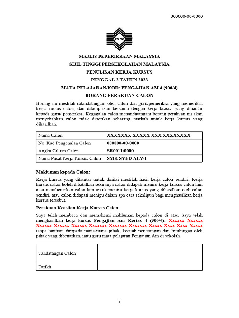 Indeks Pengajian Am 2022 | PDF