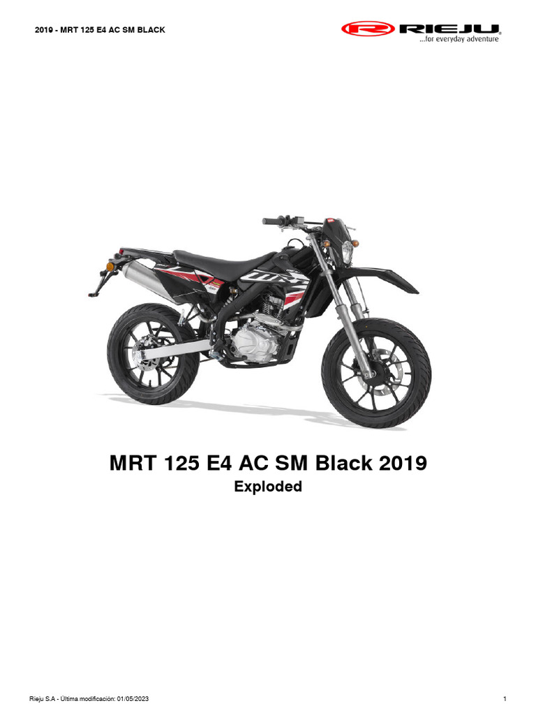 Manual Taller Rieju MRT 125 AC 2019 | PDF | Arandela (Hardware) | Embrague