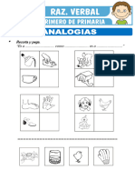 Analogias para Primero de Primaria