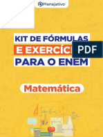 Kit de Fórmulas e Exercícios de Matemática para o ENEM