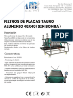 Ficha Tcnica Filtros de Placas Tauro Aluminio 40x40 Sin Ficha Tcnica Filtros