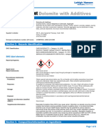 safety data sheet- dolomite