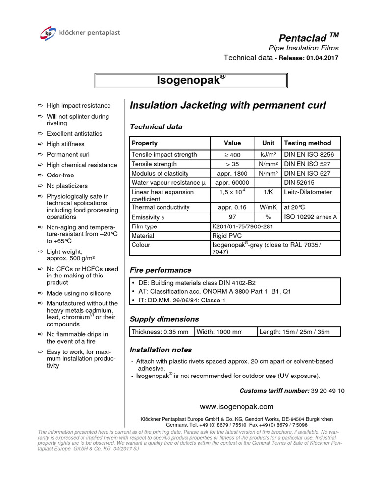 ISOGENOPAK INSTALLATION GUIDE intelligence overview