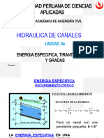 HIDRAULICA DE CANALES - Semana4 - Eespecifica - TiranteCrit - Gradas - Ok