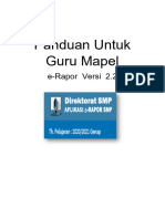 Panduan E-Rapor Untuk Guru Mapel