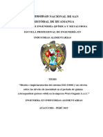 Implementación Del Sistema ISO 22000 y Sus Efectos