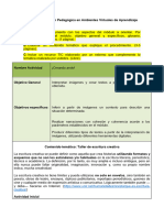 Actividad Mediación Pedagógica en Ambiente