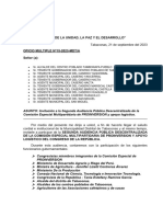 Carta Comisión Proinversión Tamborapa Pueblo