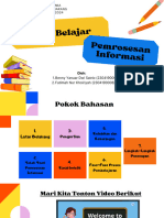 Teori Belajar Pemrosesan Informasi