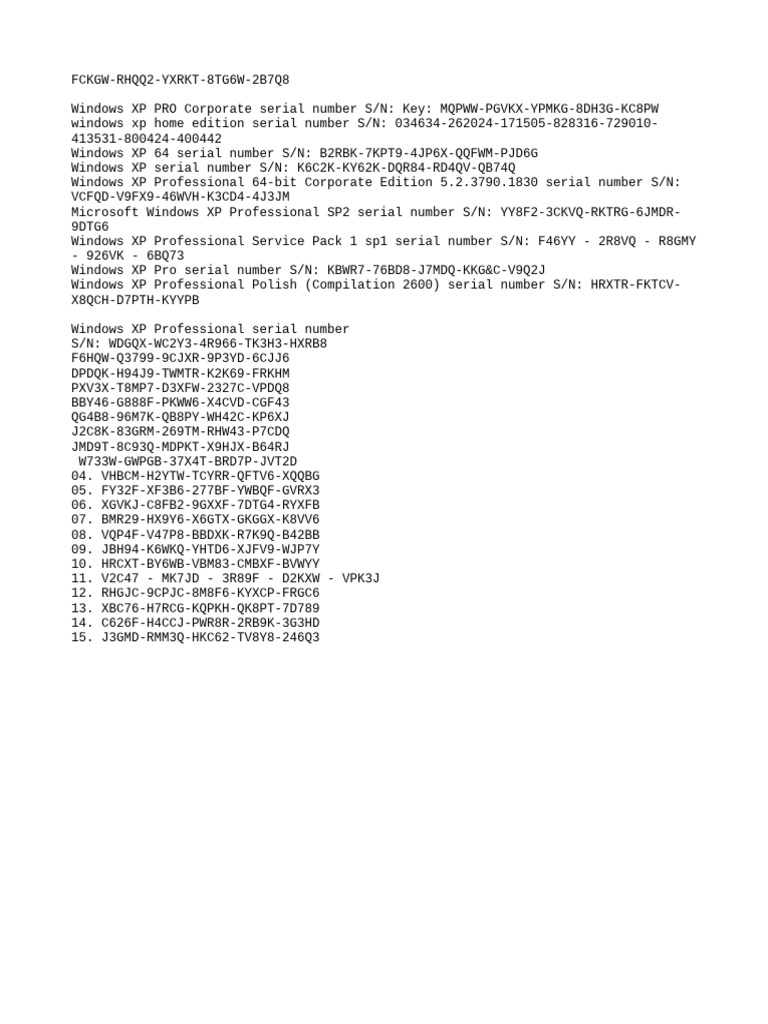Windows XP Text | PDF