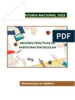 Manual para El Registro de Prácticas de Participación Escolar 2023