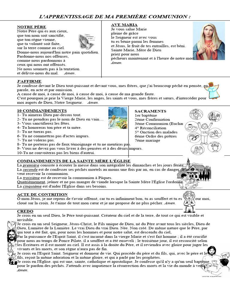 Préparation À Ma Première Communion | PDF