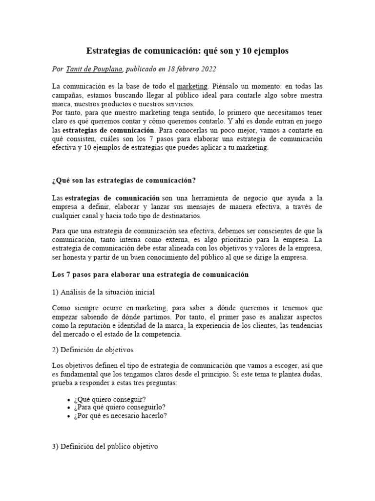 Estrategias de Comunicación Efectivas | PDF | Crecimiento personal y ...
