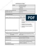 Position Description Format