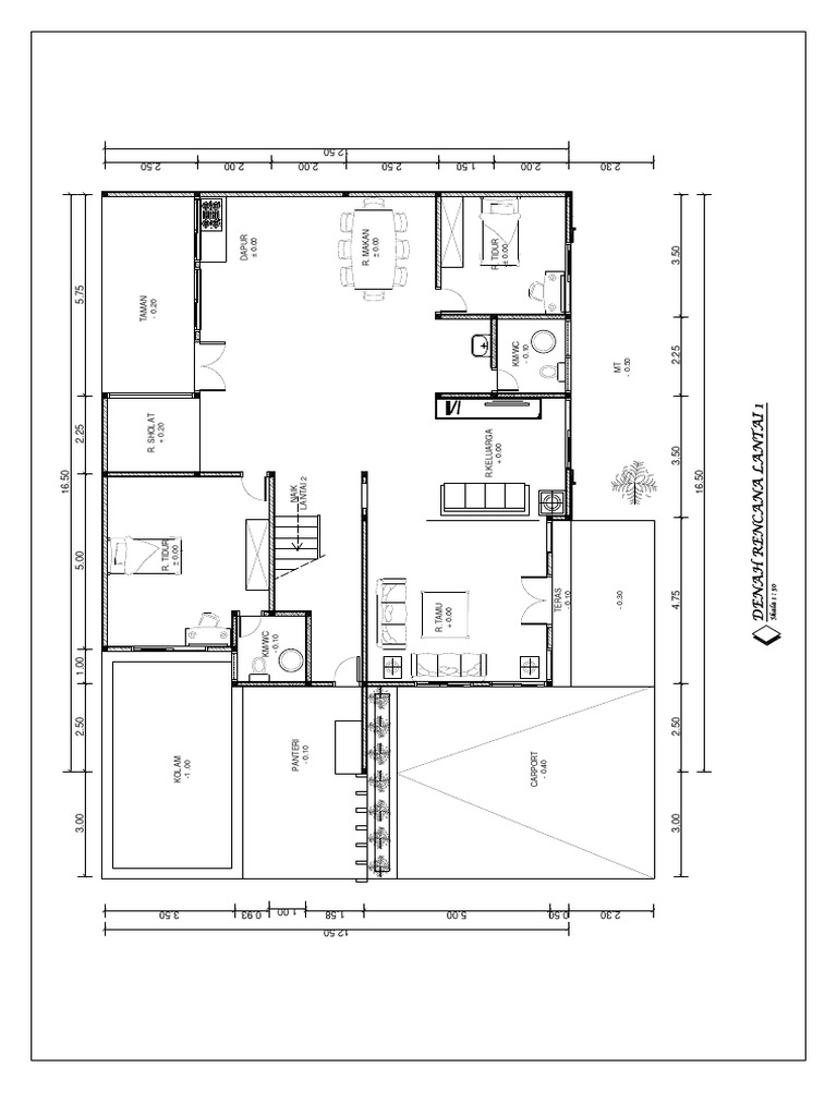 Denah Rumah Kolam Renang | PDF