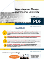 Kepemimpinan Menuju Entrepreneurial University