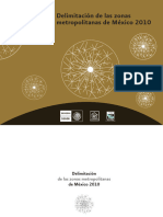 Delimitación de Las Zonas Metropolitanas de México 2010 - Sedatu, Conapo, Inegi