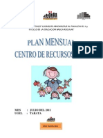 Plan Mensual de Julio