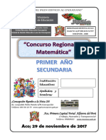 Examen Concurso Aco - 1ro Secundaria