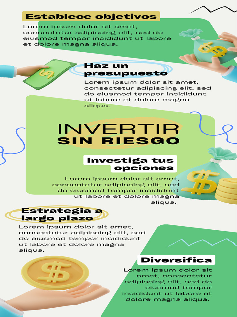Infografía inversión financiera profesional colorido | PDF