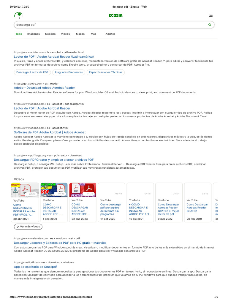 Descarga Pdf Ecosia Web Pdf Multimedia Tecnología Digital