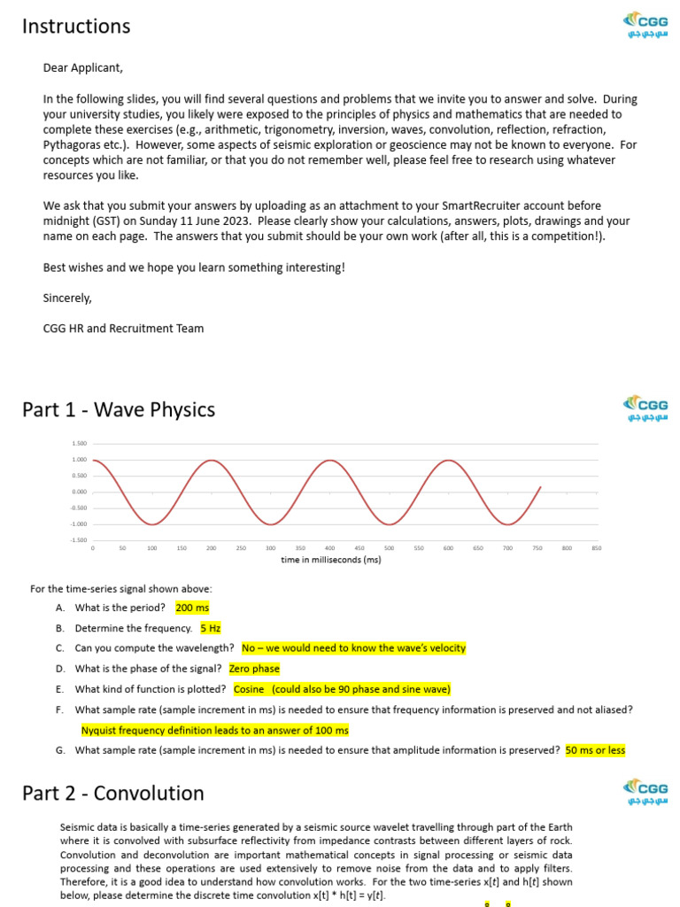 Seismic Data Analysis and Calculations | PDF | Reflection Seismology ...