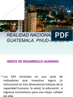 Realidad Nacional de Guatemala. 2019
