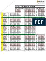 Lesson Timetable For 2023-2024 - G9&G10