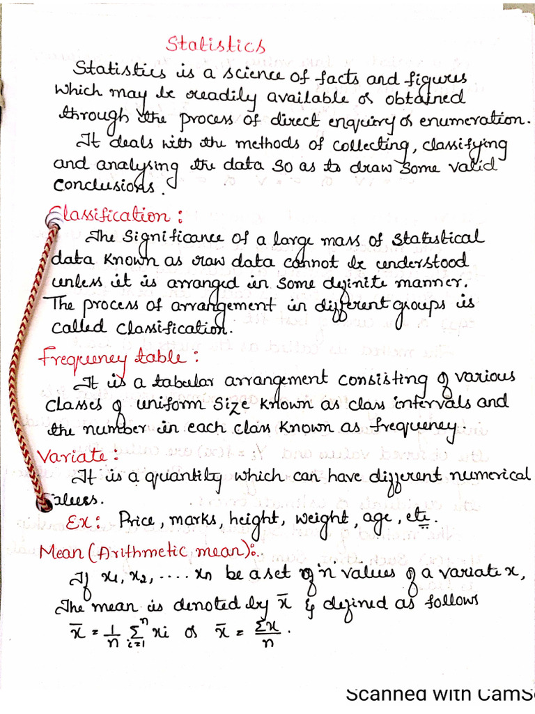 Curve Fitting Notes PDF