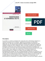 Maintenance Et Dépannages Des PC: Cours Et Exercices Corrigés PDF - Télécharger, Lire