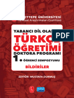 Yabancı Dil Olarak Türkçe Öğretimi - Öğrenci Sempozyumu (2019) Bildiriler Kitabı