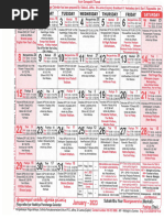 2023 Calendar Panchangam English | PDF