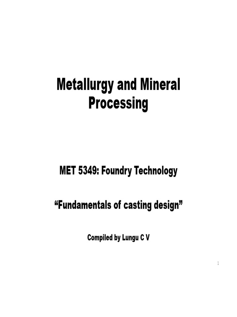 Casting Design Guidelines PDF