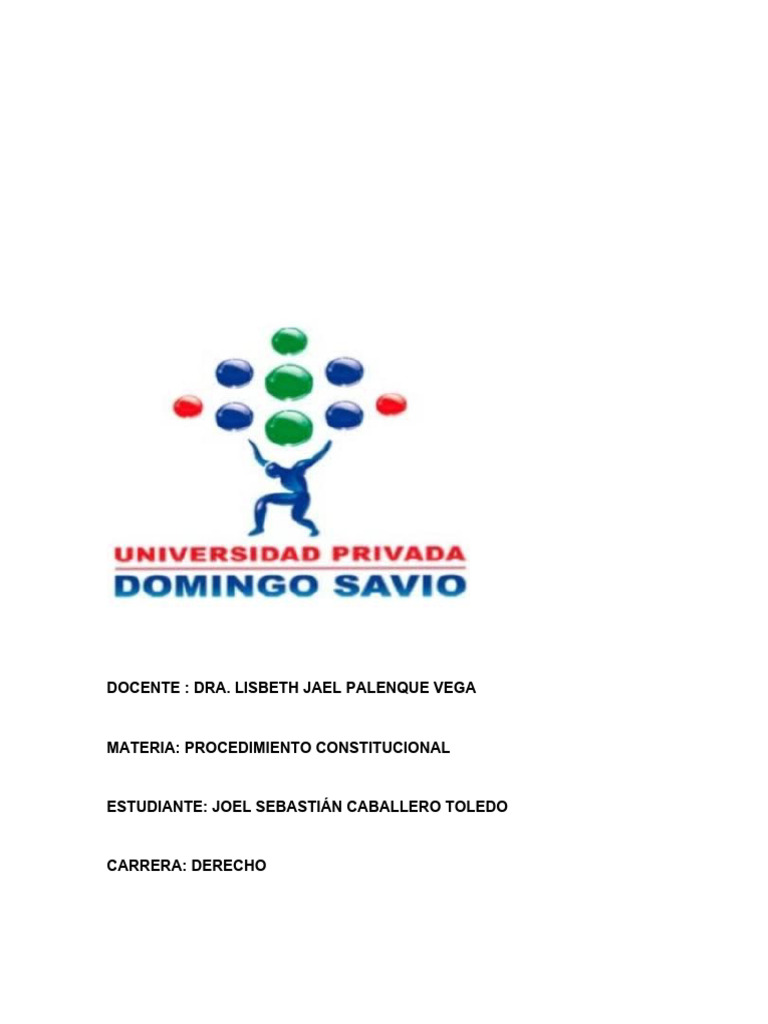 procedimiento constitucional | PDF