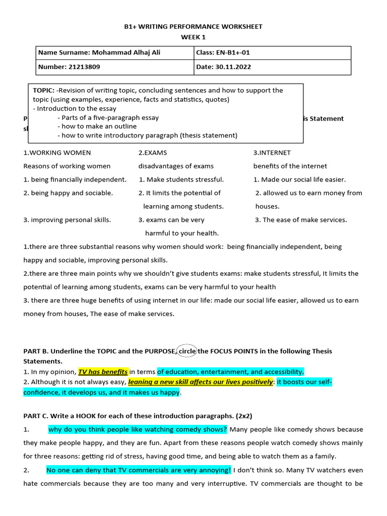Writing Tasks B1 Pdf – English Writing B1 – BVPMO