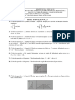 Lista - Integrais Duplas